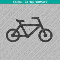 Bicycle Bike Machine Embroidery Design - 7 Sizes - INSTANT DOWNLOAD