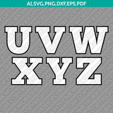 Filled Birthday Letter Fonts Alphabet SVG Vector Silhouette Cameo Cricut Laser Cut File Clipart Png Dxf Eps