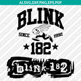  Blink 182 Logo SVG Cut File Cricut Clipart Dxf Eps Png Silhouette Cameo