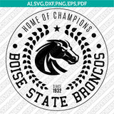 Boise State Broncos SVG Bundle | NCAA College Vector Cricut