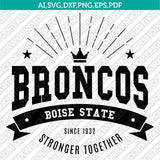 Boise State Broncos SVG Bundle | NCAA College Vector Cricut