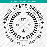 Boise State Broncos SVG Bundle | NCAA College Vector Cricut