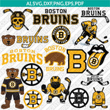 Boston Bruins Logo SVG | NHL Hockey Vector Cricut Silhouette
