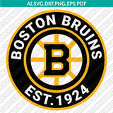 Boston Bruins Logo SVG | NHL Hockey Vector Cricut Silhouette