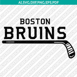 Boston Bruins Logo SVG | NHL Hockey Vector Cricut Silhouette