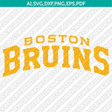 Boston Bruins Logo SVG | NHL Hockey Vector Cricut Silhouette