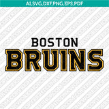 Boston Bruins Logo SVG | NHL Hockey Vector Cricut Silhouette