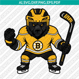 Boston Bruins Logo SVG | NHL Hockey Vector Cricut Silhouette