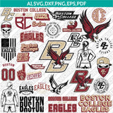 Boston College Eagles SVG Bundle | NCAA College Vector Cricut
