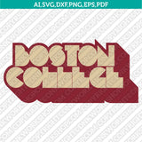 Boston College Eagles SVG Bundle | NCAA College Vector Cricut