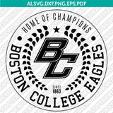 Boston College Eagles SVG Bundle | NCAA College Vector Cricut