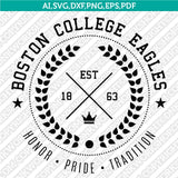 Boston College Eagles SVG Bundle | NCAA College Vector Cricut