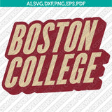 Boston College Eagles SVG Bundle | NCAA College Vector Cricut