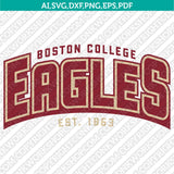Boston College Eagles SVG Bundle | NCAA College Vector Cricut