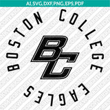 Boston College Eagles SVG Bundle | NCAA College Vector Cricut