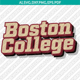 Boston College Eagles SVG Bundle | NCAA College Vector Cricut
