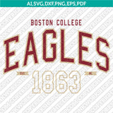 Boston College Eagles SVG Bundle | NCAA College Vector Cricut