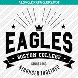 Boston College Eagles SVG Bundle | NCAA College Vector Cricut