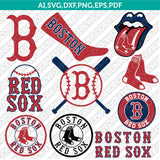 Boston Red Sox SVG Bundle – MLB Baseball Logo Vector Cricut
