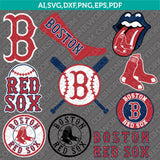 Boston Red Sox SVG Bundle – MLB Baseball Logo Vector Cricut