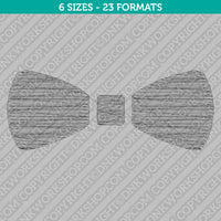 Bow Tie Embroidery Design - 6 Sizes - INSTANT DOWNLOAD