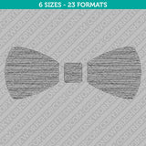 Bow Tie Embroidery Design - 6 Sizes - INSTANT DOWNLOAD