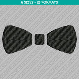 Bow Tie Embroidery Design - 6 Sizes - INSTANT DOWNLOAD