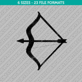 Bow and Arrow Embroidery Design - 6 Sizes - INSTANT DOWNLOAD