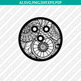 Bowling Mandala Zentangle SVG Laser Cut File CNC Plasma Silhouette Cameo Cricut