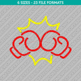 Boxing Gloves Machine Embroidery Design - 6 Sizes - INSTANT DOWNLOAD