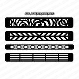 8 Leather Bracelet Template SVG Cricut Cut File Clipart Png Eps Dxf Silhouette Cameo