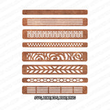 8 Leather Bracelet Template SVG Cricut Cut File Clipart Png Eps Dxf Silhouette Cameo
