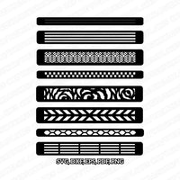 8 Leather Bracelet Template SVG Cricut Cut File Clipart Png Eps Dxf Silhouette Cameo