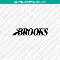 Brooks Logo SVG Silhouette Cameo Cricut Cut File Vector Png Eps Dxf