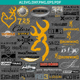 Browning Logo SVG Bundle – Outdoor & Hunting Vector Cricut
