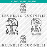 Brunello Cucinelli SVG Bundle | Luxury Fashion Logo & Pattern Vector Cricut