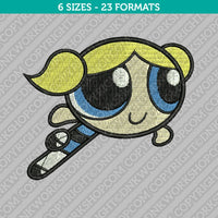 Bubbles Powerpuff Girls Embroidery Design - 6 Sizes - INSTANT DOWNLOAD