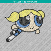 Bubbles Powerpuff Girls Embroidery Design - 6 Sizes - INSTANT DOWNLOAD