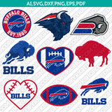 Buffalo Bills SVG Bundle – NFL Football Logo Vector Files for Cricut