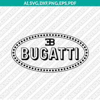 Buggati Logo SVG Silhouette Cameo Cricut Cut File Vector Png Eps Dxf