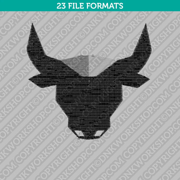 Bull Head Embroidery Design Animal - 5 Sizes - INSTANT DOWNLOAD