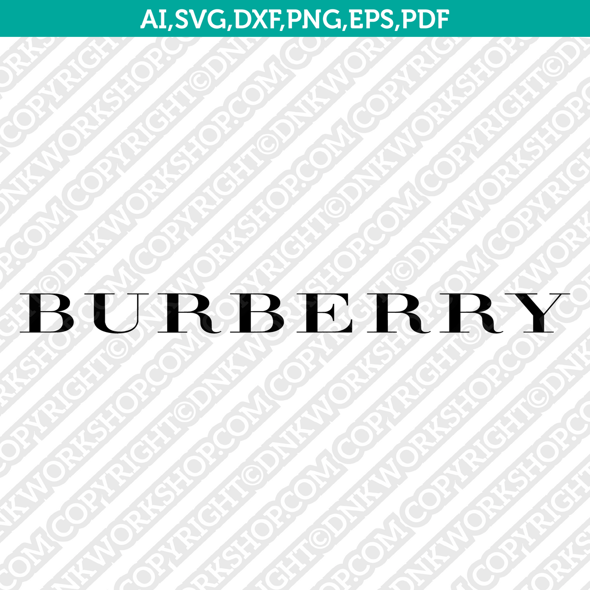 Burberry Logo SVG Cut File Cricut Clipart Dxf Eps Png Silhouette Cameo ...