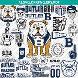 Butler Bulldogs SVG Bundle | NCAA College Vector Cricut