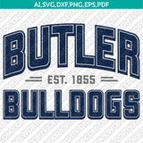 Butler Bulldogs SVG Bundle | NCAA College Vector Cricut