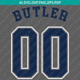 Butler Bulldogs SVG Bundle | NCAA College Vector Cricut
