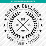 Butler Bulldogs SVG Bundle | NCAA College Vector Cricut