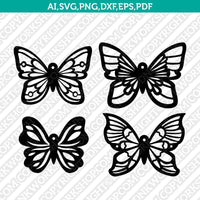 Butterfly Earring Template Svg Silhouette Cameo Vector Cricut Cutting File Clipart Png Eps Dxf