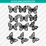 Butterfly Earring Template Svg Silhouette Cameo Vector Cricut Cutting File Clipart Png Eps Dxf
