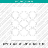 Button Press Pin Badge Template SVG | Cricut Silhouette