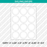 Button Press Pin Badge Template SVG | Cricut Silhouette